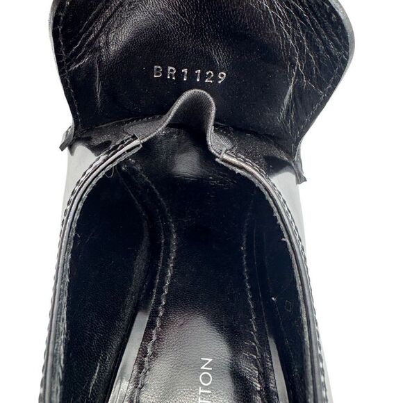 Louis Vuitton Swift Loafer Monogram Block Heel Patent Leather Size 6 - Picture 12 of 15